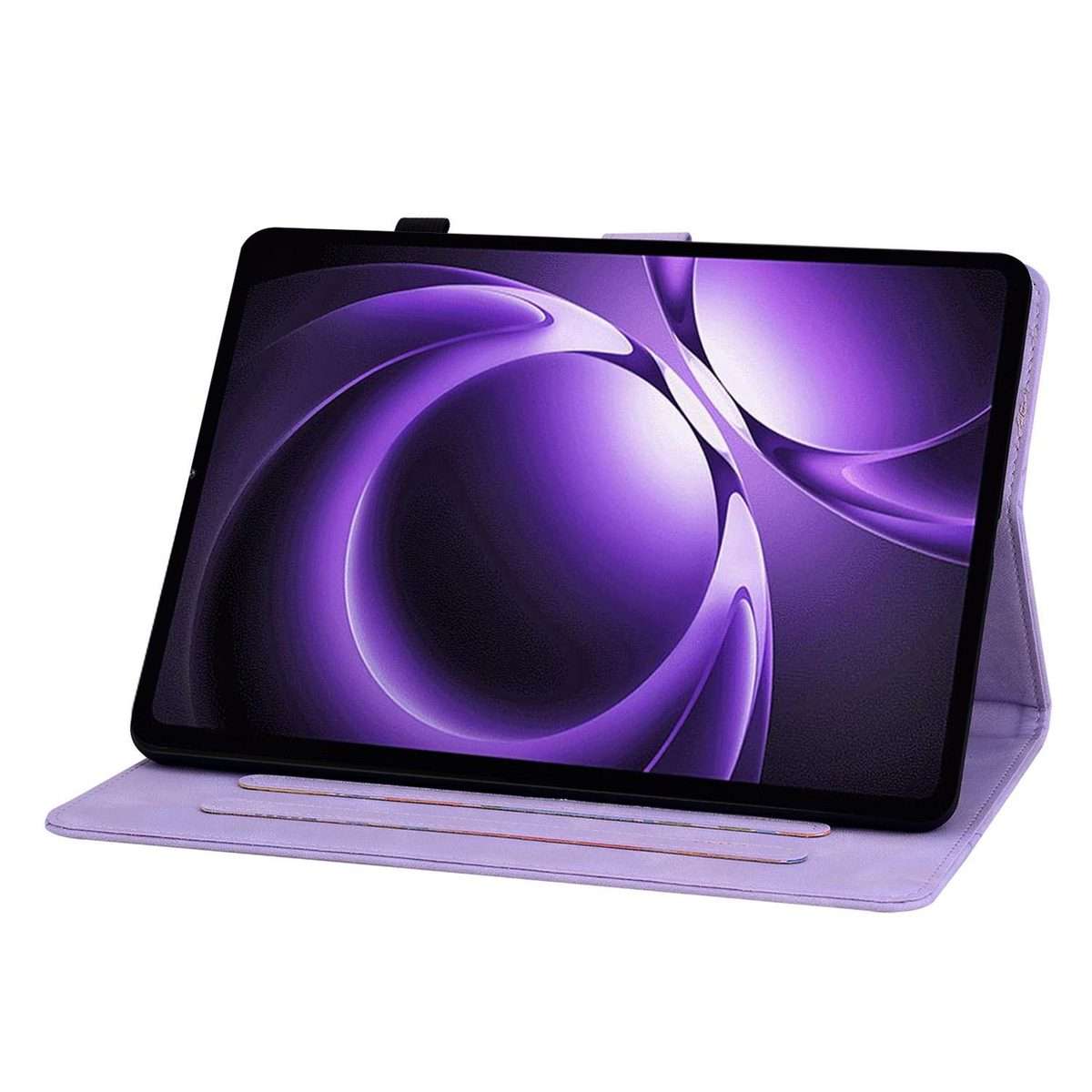 For Xiaomi Redmi K Pad 8.8 inch Lily Embossed Leather Tablet Case(Purple)