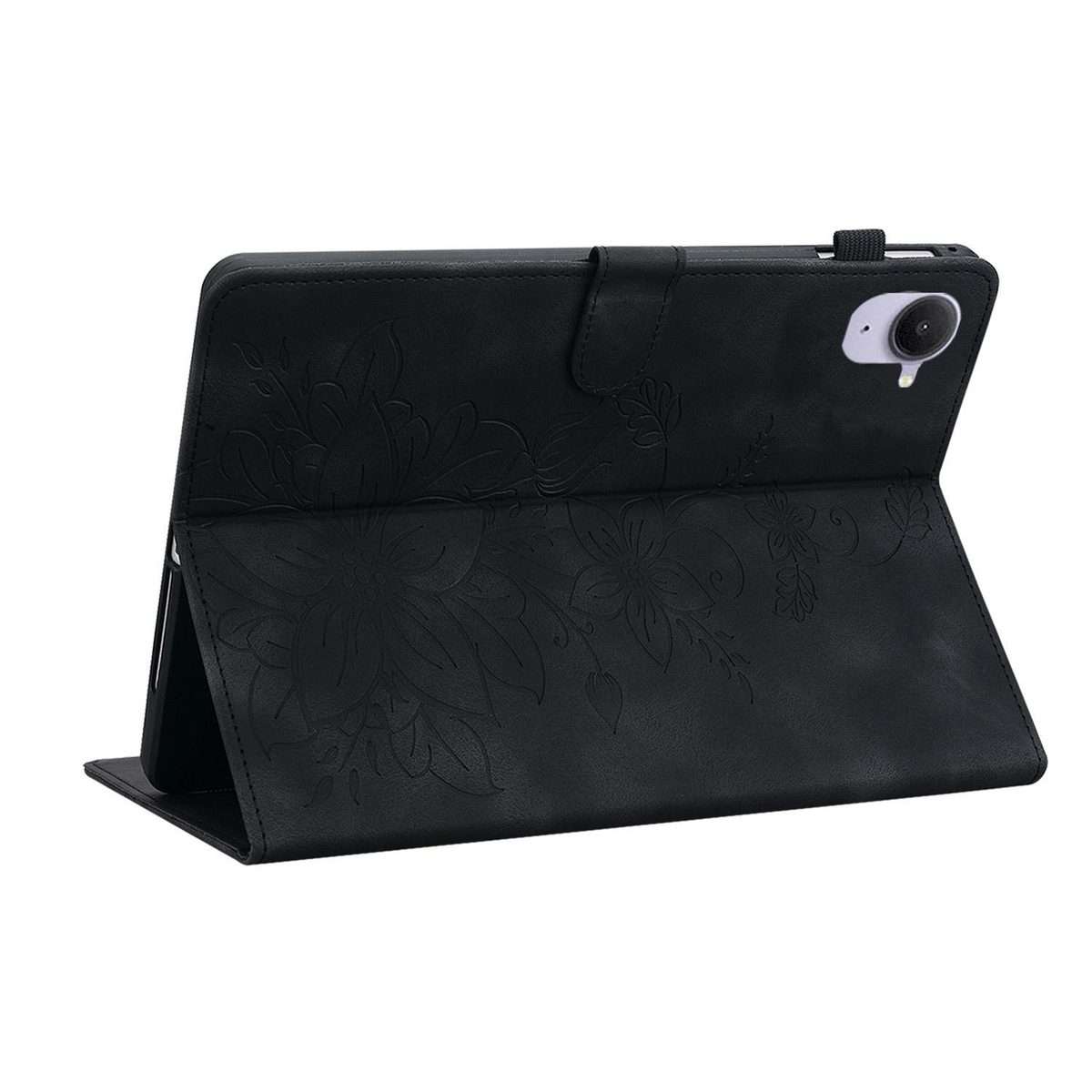 For Xiaomi Redmi K Pad 8.8 inch Lily Embossed Leather Tablet Case(Black)