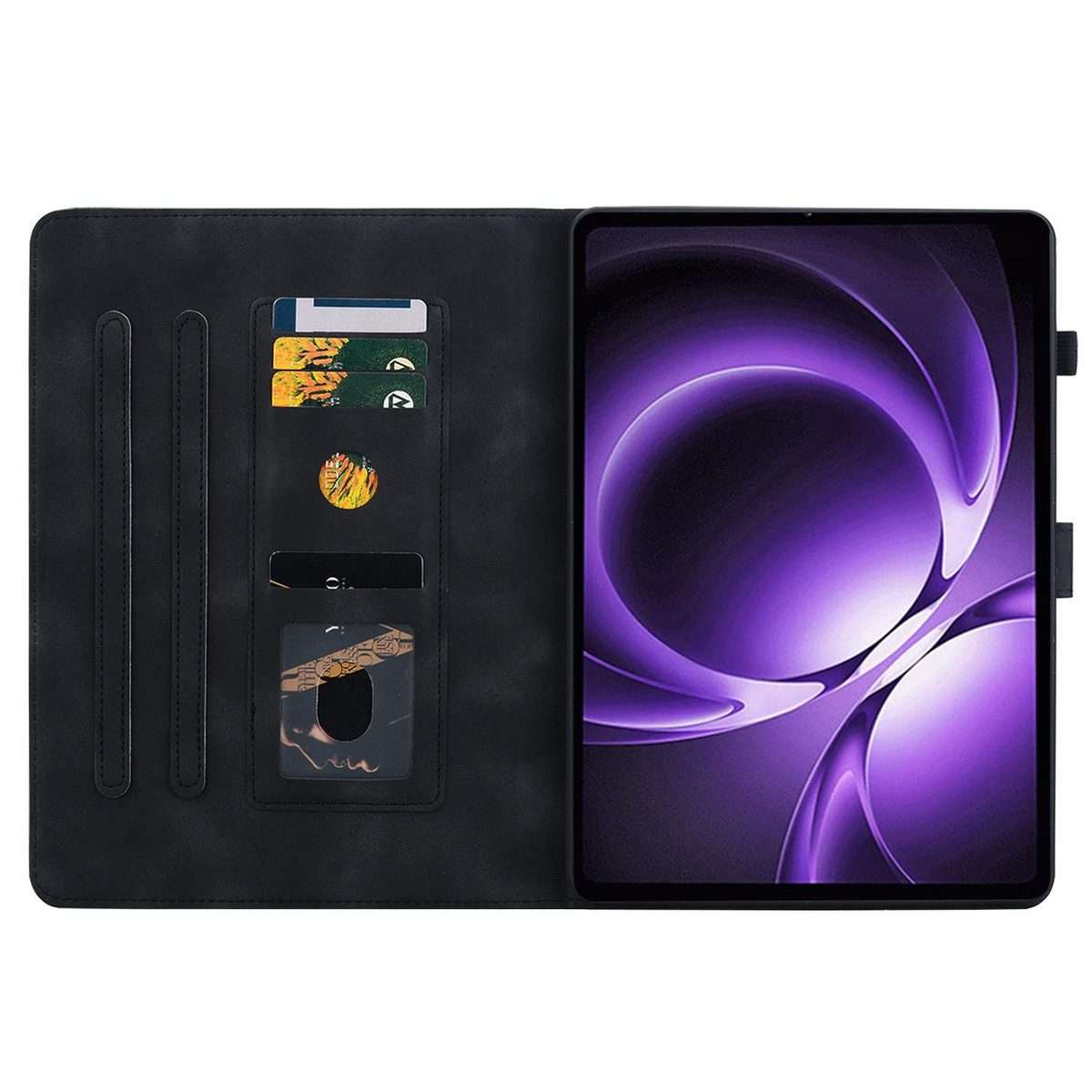 For Xiaomi Redmi K Pad 8.8 inch Lily Embossed Leather Tablet Case(Black)