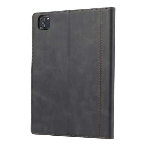 For iPad Pro 13 2025 / 2024 Calf Texture Double Fold Clasp Horizontal Flip Leather Sma ... (Black)