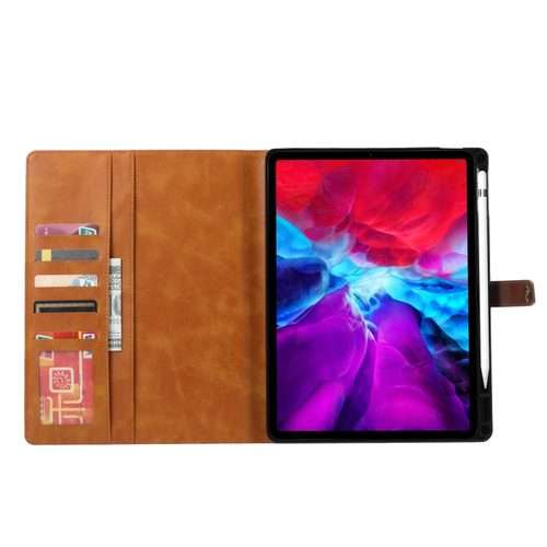 For iPad Pro 13 2025 / 2024 Calf Texture Double Fold Clasp Horizontal Flip Leather Smart ... (Red)