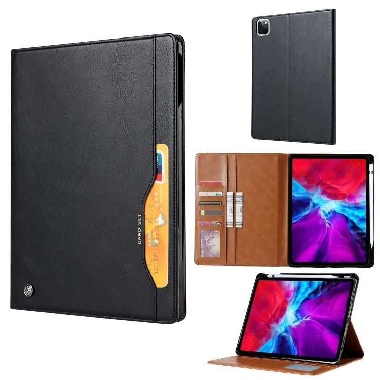 For iPad Pro 13 2025 / 2024 Knead Skin Texture Horizontal Flip Leather Smart Tablet Case(Black)
