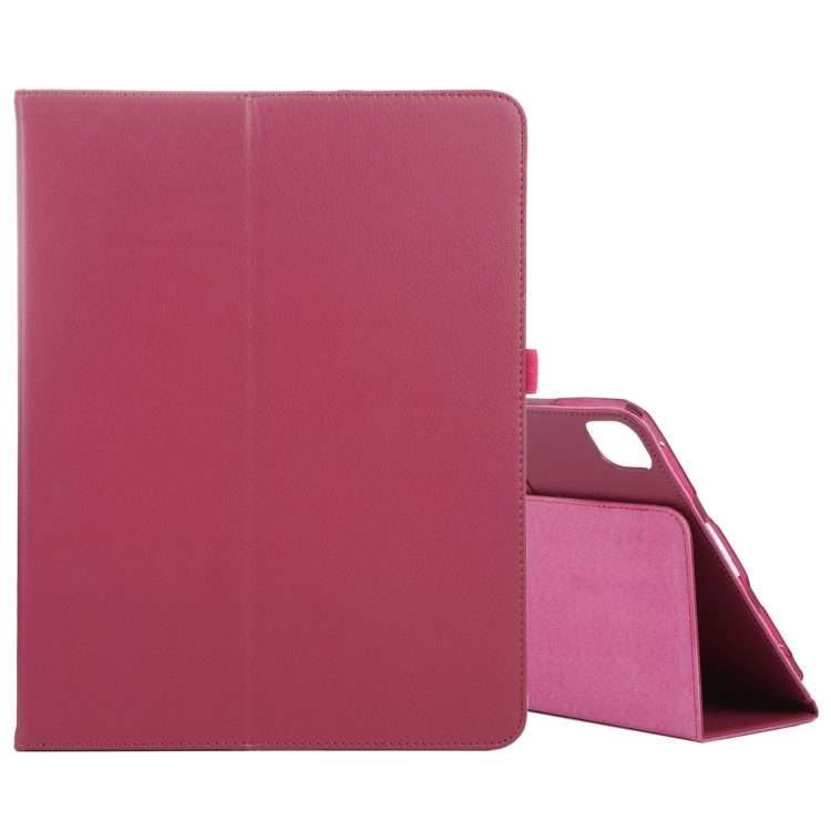 For iPad Pro 13 2025 / 2024 Litchi Texture Solid Color Leather Tablet Case(Rose Red)