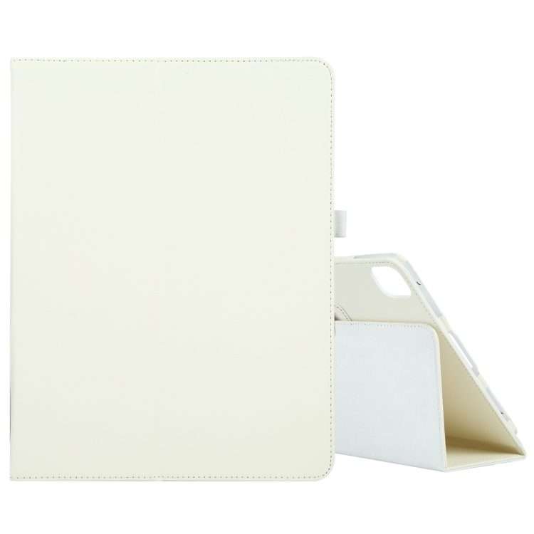 For iPad Pro 13 2025 / 2024 Litchi Texture Solid Color Leather Tablet Case(White)