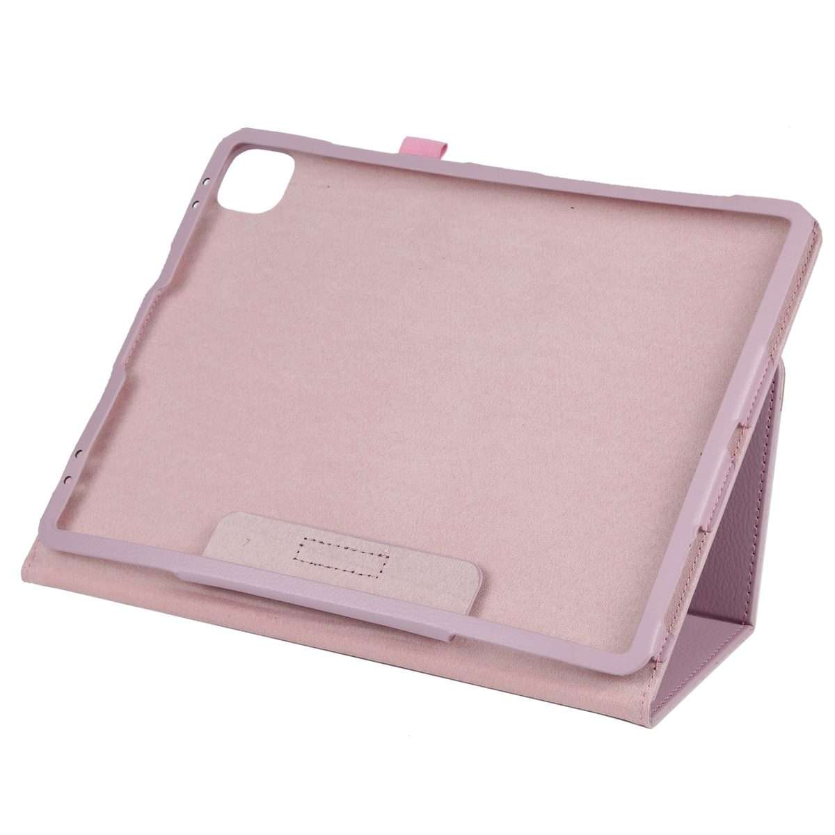 For iPad Pro 13 2025 / 2024 Litchi Texture Solid Color Leather Tablet Case(Pink)