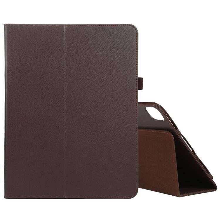 For iPad Pro 13 2025 / 2024 Litchi Texture Solid Color Leather Tablet Case(Brown)