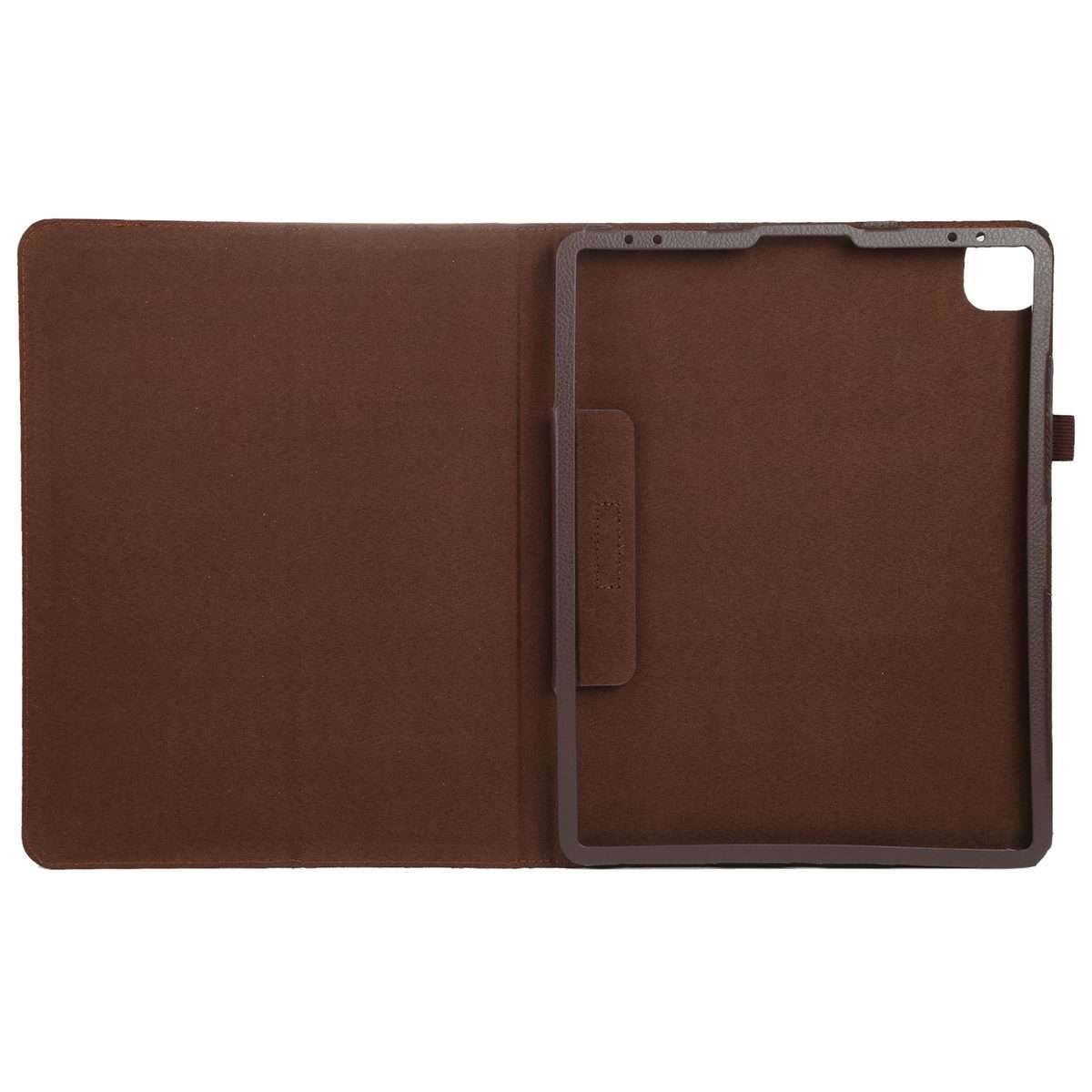 For iPad Pro 13 2025 / 2024 Litchi Texture Solid Color Leather Tablet Case(Brown)