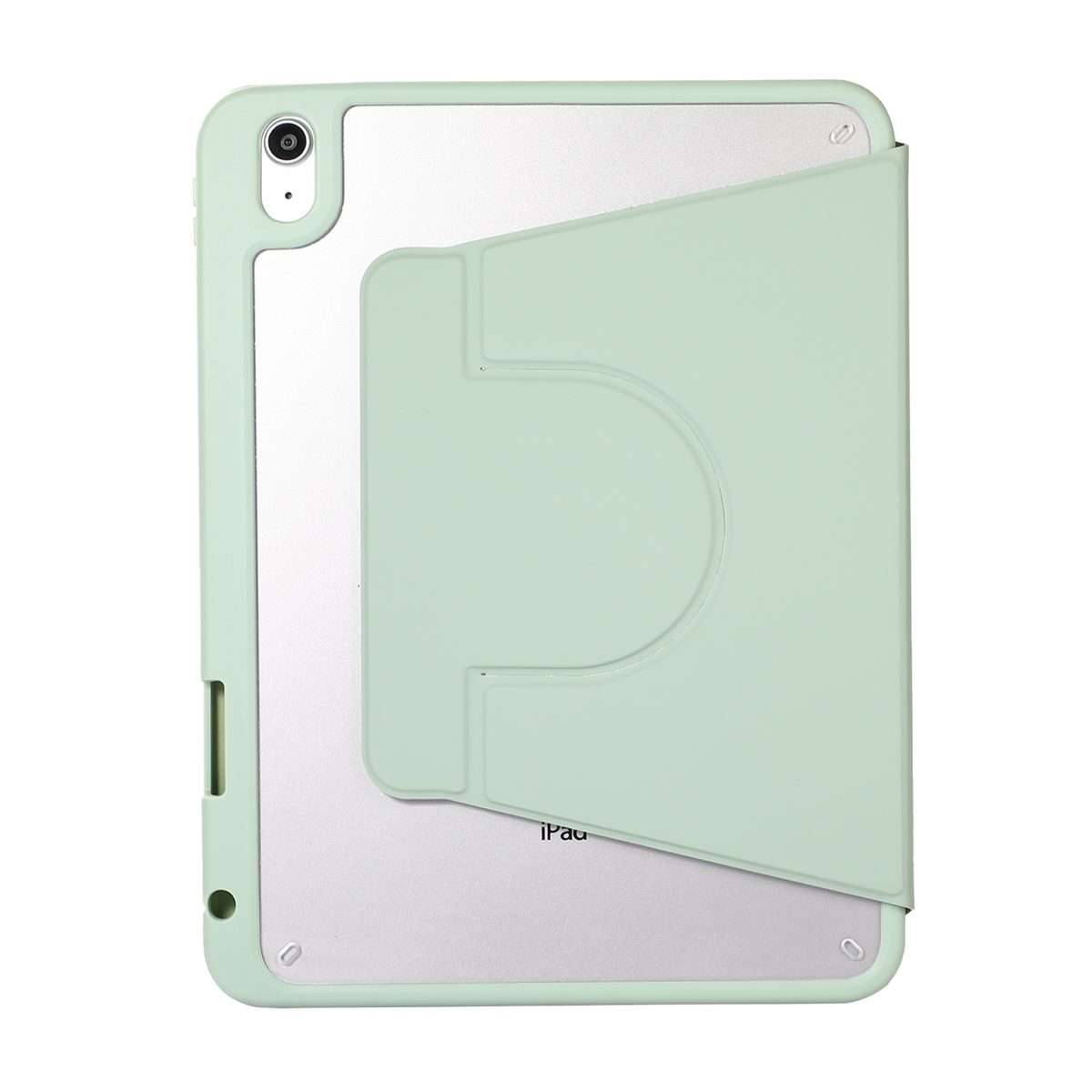 For iPad Pro 13 2025 / 2024 2 in 1 Acrylic Split Rotating Leather Tablet Case(Matcha Green)