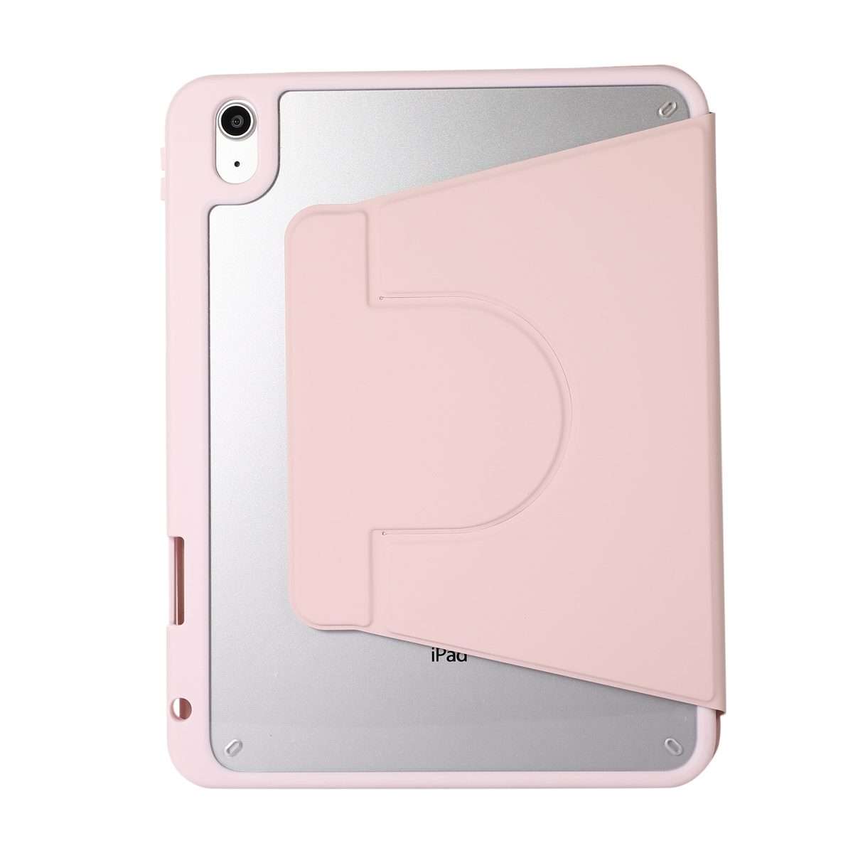 For iPad Pro 13 2025 / 2024 2 in 1 Acrylic Split Rotating Leather Tablet Case(Pink)