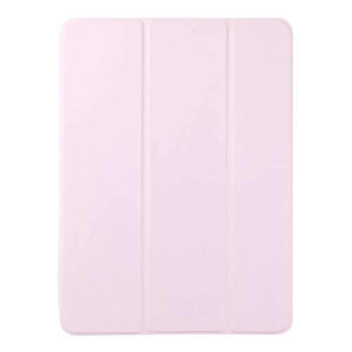 For iPad Pro 11 2025 / 2024 Double-sided Clip Non-buckle Magnetic PU Smart Tablet Case(Pink)