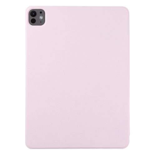 For iPad Pro 11 2025 / 2024 Double-sided Clip Non-buckle Magnetic PU Smart Tablet Case(Pink)