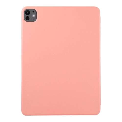 For iPad Pro 11 2025 / 2024 Double-sided Clip Non-buckle Magnetic PU Smart Tablet Case(Orange)