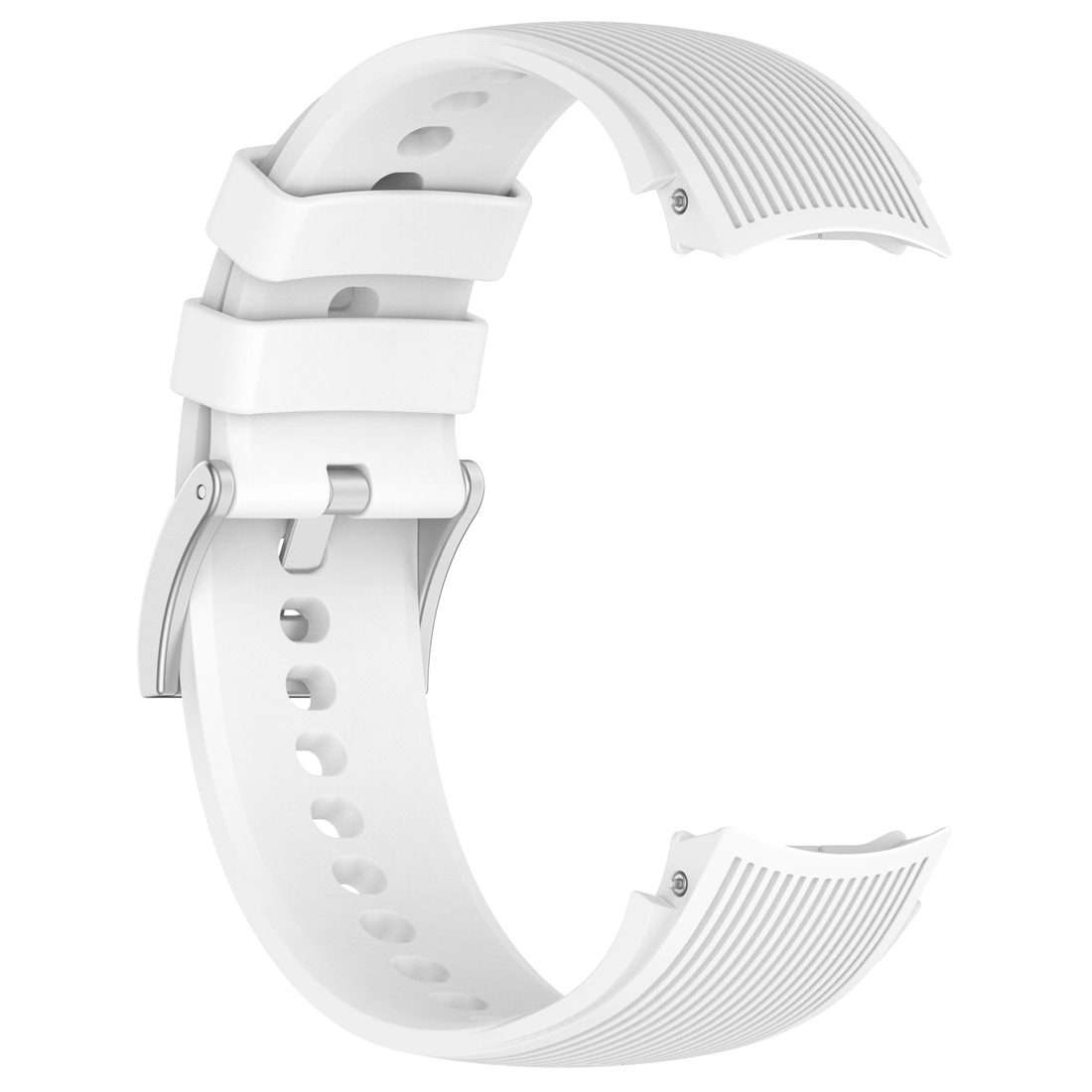 For OPPO Watch X2 Vertical Texture Silicone Watch Band(White)