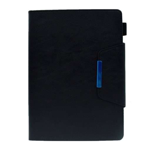 For iPad Pro 11 2025 / 2024 Suede Cross Texture Magnetic Clasp Leather Smart Tablet Case(Black)