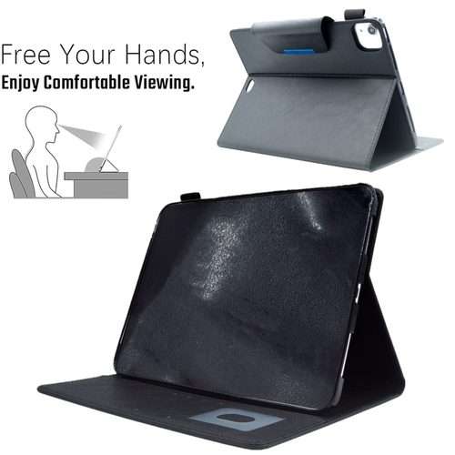 For iPad Pro 11 2025 / 2024 Suede Cross Texture Magnetic Clasp Leather Smart Tablet Case(Black)