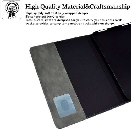 For iPad Pro 11 2025 / 2024 Suede Cross Texture Magnetic Clasp Leather Smart Tablet Case(Grey)