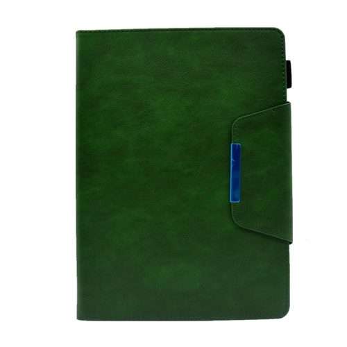 For iPad Pro 11 2025 / 2024 Suede Cross Texture Magnetic Clasp Leather Smart Tablet Case(Green)