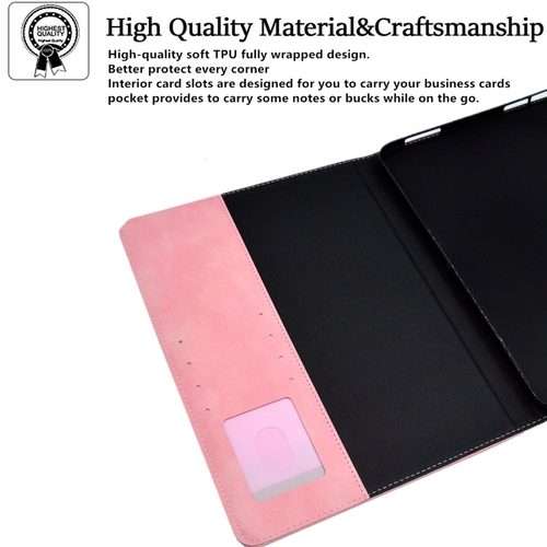 For iPad Pro 11 2025 / 2024 Suede Cross Texture Magnetic Clasp Leather Smart Tablet Case(Pink)