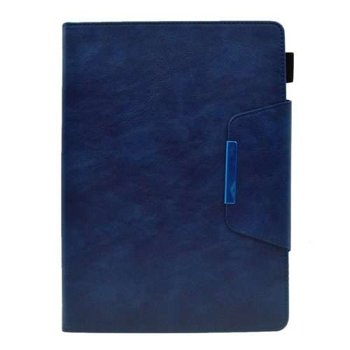 For iPad Pro 11 2025 / 2024 Suede Cross Texture Magnetic Clasp Leather Smart Tablet Case(Blue)