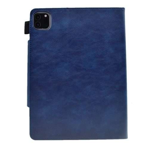 For iPad Pro 11 2025 / 2024 Suede Cross Texture Magnetic Clasp Leather Smart Tablet Case(Blue)