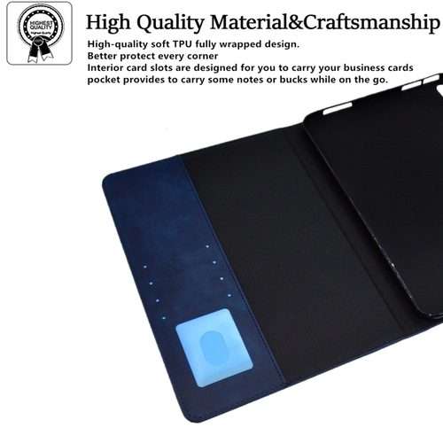 For iPad Pro 11 2025 / 2024 Suede Cross Texture Magnetic Clasp Leather Smart Tablet Case(Blue)