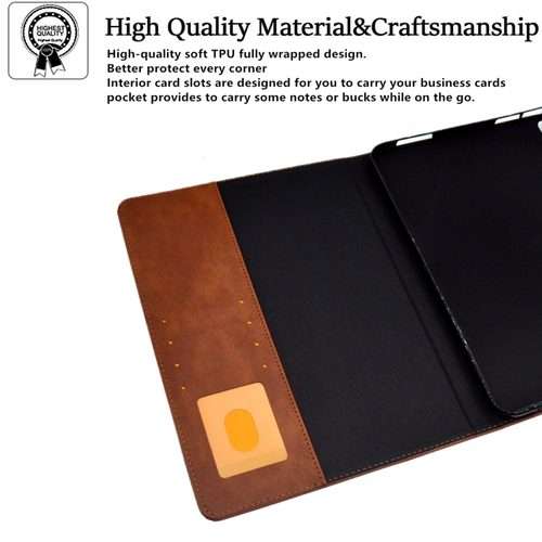 For iPad Pro 11 2025 / 2024 Suede Cross Texture Magnetic Clasp Leather Smart Tablet Case(Brown)