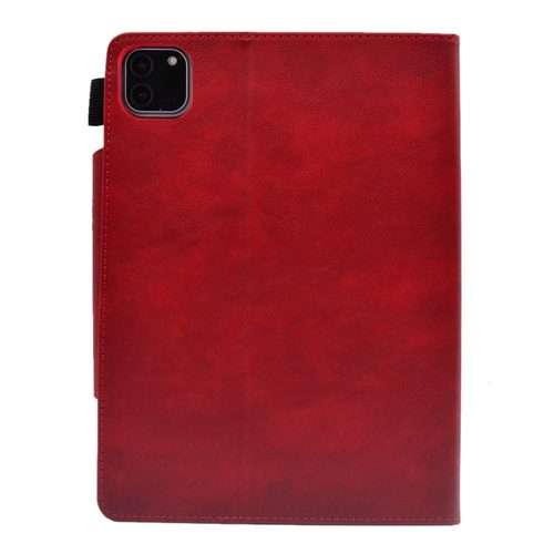 For iPad Pro 11 2025 / 2024 Suede Cross Texture Magnetic Clasp Leather Smart Tablet Case(Red)