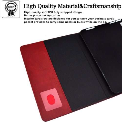 For iPad Pro 11 2025 / 2024 Suede Cross Texture Magnetic Clasp Leather Smart Tablet Case(Red)