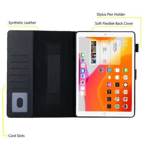 For iPad Pro 11 2025 / 2024 Business Style Horizontal Flip Leather Smart Tablet Case w ... (Black)