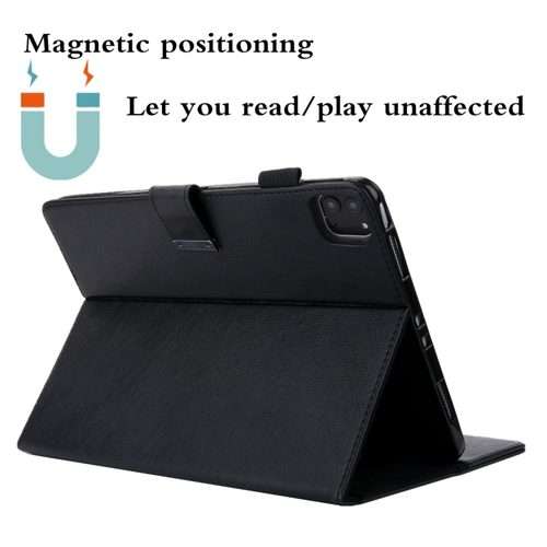 For iPad Pro 11 2025 / 2024 Business Style Horizontal Flip Leather Smart Tablet Case w ... (Black)