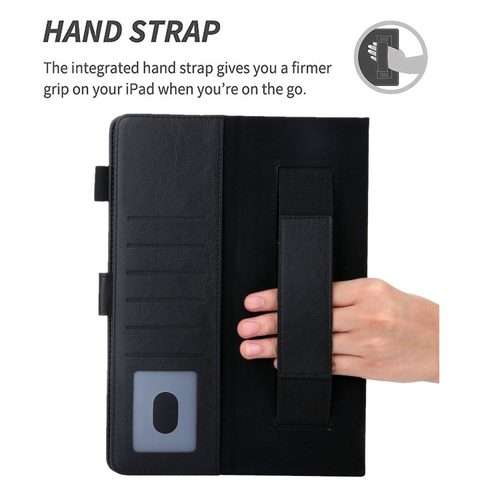 For iPad Pro 11 2025 / 2024 Business Style Horizontal Flip Leather Smart Tablet Case w ... (Black)