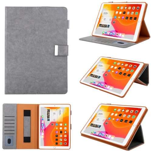 For iPad Pro 11 2025 / 2024 Business Style Horizontal Flip Leather Smart Tablet Case wi ... (Grey)