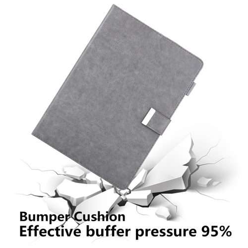 For iPad Pro 11 2025 / 2024 Business Style Horizontal Flip Leather Smart Tablet Case wi ... (Grey)