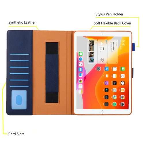 For iPad Pro 11 2025 / 2024 Business Style Horizontal Flip Leather Smart Tablet Case wi ... (Blue)