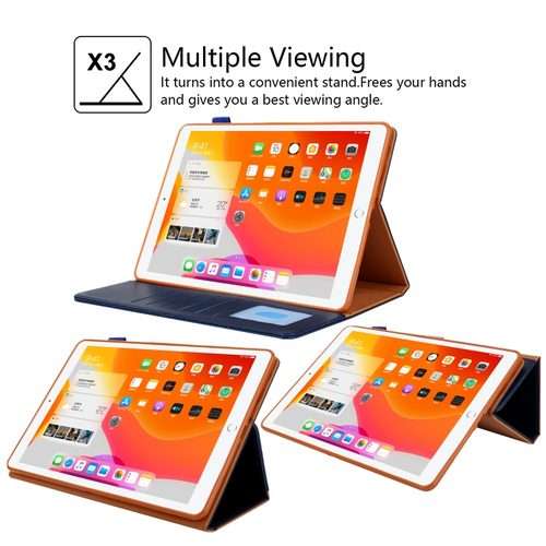For iPad Pro 11 2025 / 2024 Business Style Horizontal Flip Leather Smart Tablet Case wi ... (Blue)