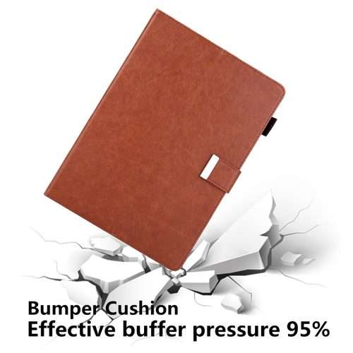 For iPad Pro 11 2025 / 2024 Business Style Horizontal Flip Leather Smart Tablet Case w ... (Brown)