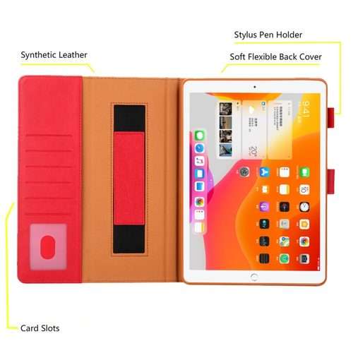 For iPad Pro 11 2025 / 2024 Business Style Horizontal Flip Leather Smart Tablet Case wit ... (Red)