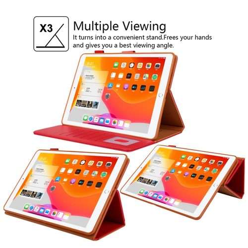 For iPad Pro 11 2025 / 2024 Business Style Horizontal Flip Leather Smart Tablet Case wit ... (Red)
