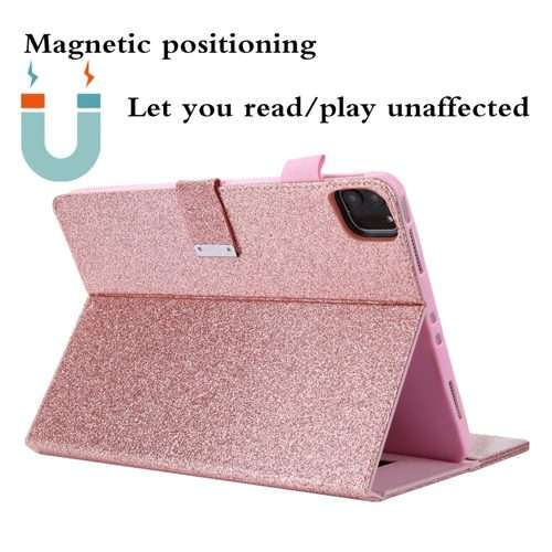 For iPad Pro 11 2025 / 2024 Business Style Horizontal Flip Leather Smart Tablet Ca ... (Rose Gold)