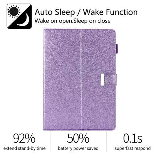 For iPad Pro 11 2025 / 2024 Business Style Horizontal Flip Leather Smart Tablet Case ... (Purple)
