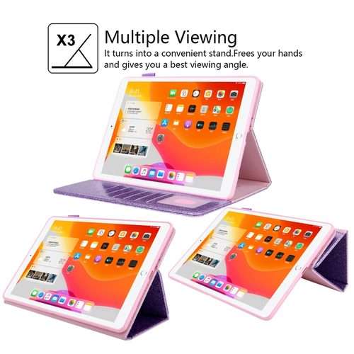 For iPad Pro 11 2025 / 2024 Business Style Horizontal Flip Leather Smart Tablet Case ... (Purple)