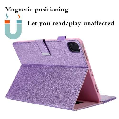 For iPad Pro 11 2025 / 2024 Business Style Horizontal Flip Leather Smart Tablet Case ... (Purple)