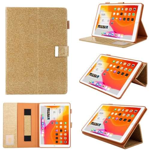 For iPad Pro 11 2025 / 2024 Business Style Horizontal Flip Leather Smart Tablet Case wi ... (Gold)
