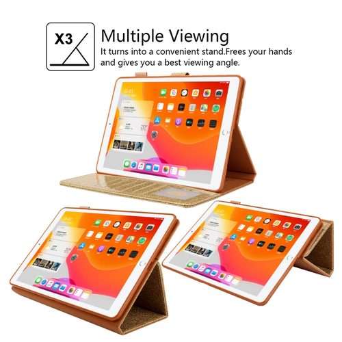 For iPad Pro 11 2025 / 2024 Business Style Horizontal Flip Leather Smart Tablet Case wi ... (Gold)