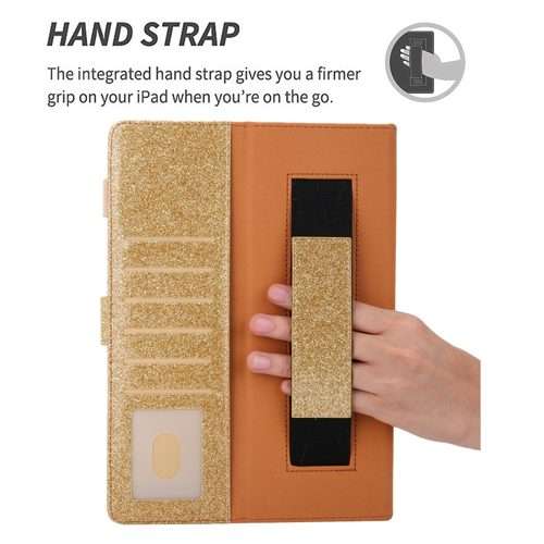 For iPad Pro 11 2025 / 2024 Business Style Horizontal Flip Leather Smart Tablet Case wi ... (Gold)