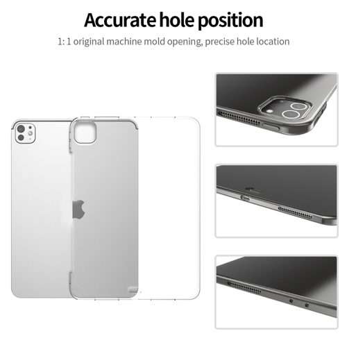 For iPad Pro 11 2025 / 2024 Shockproof Soft TPU Protective Tablet Case(Transparent)