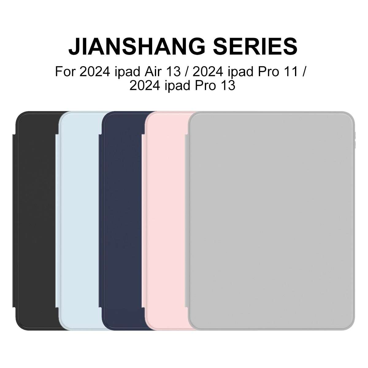 For iPad Pro 13 2025 / 2024 Mutural Jianshang Series Smart Leather Tablet Case(Sky Blue)