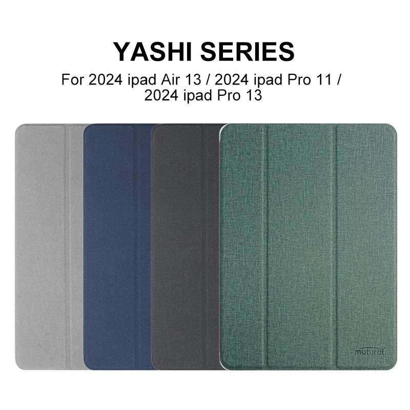 For iPad Pro 11 2025 / 2024 Mutural YASHI Series Tablet Leather Smart Case(Blue)