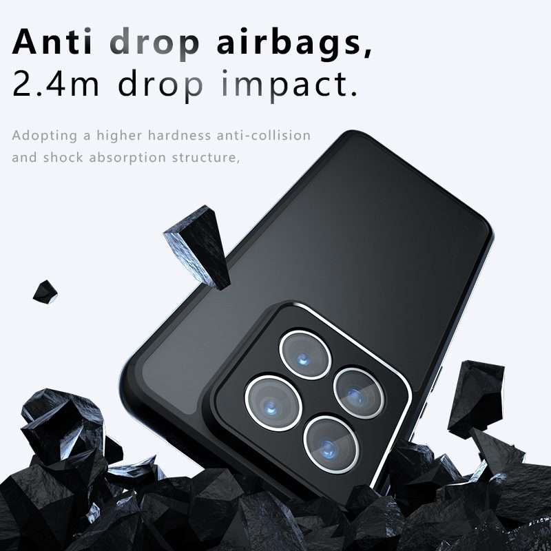 For Xiaomi 14 Pro Armor Precise Hole PC Hybrid TPU Phone Case(Frosted Black)