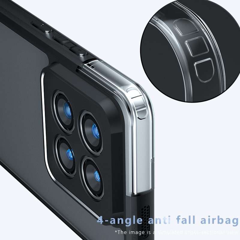 For Xiaomi 14 Pro Armor Precise Hole PC Hybrid TPU Phone Case(Frosted Black)